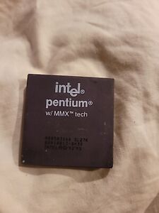 Intel Pentium MMX 166 MHz SL27K 166MHz 66M Socket 7 A80503166 ✅ Rare CPU Vintage