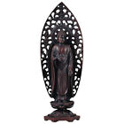 Amitabha Tathagata (Amida-nyorai) : Japanese Bronze Statue w paulownia wood box