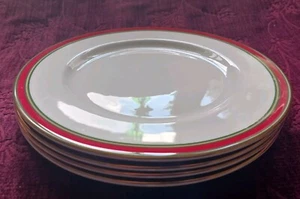 Royal Doulton BAND Salatteller - Set/4 - NEU - Rot Weihnachten - Kostenloser US-Versand - Bild 1 von 5