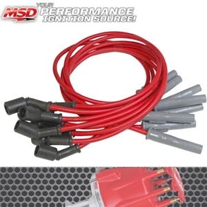MSD LS High Performance Spark Plug Wire Set Silverado Tahoe Yukon 4.8 5.3 6.0 - Foto 1 di 3