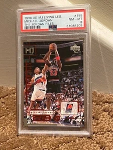 1998 UD Upper Deck MJ Michael Jordan PSA 8 #155 Card NEWCASE Living Legend Files - Picture 1 of 1