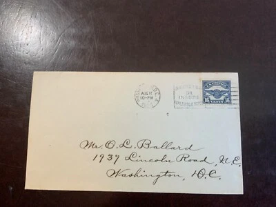 C5 FDC US Air Mail 8/17/1923 - Beautiful Condition CV $600 - Image 1 of 2
