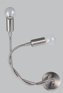 applique lampada da parete per bagno specchio design moderno braccio flessibile - Foto 1 di 2