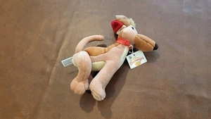 DENNY'S All Dogs Go To Heaven CHRISTMAS CAROL 1998 Charlie 8” Bean Bag Plush NWT - Picture 1 of 3