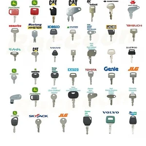 41 Heavy Equipment Key Set Case Cat Komatsu JD JCB Kubota Bobcat JLG Genie Volvo - Picture 1 of 1