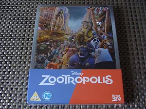 Blu Steel 4 U: Zootropolis : Ltd Ed Steelbook Sealed 3D & 2D : DIsc Is Loose - Picture 1 of 2
