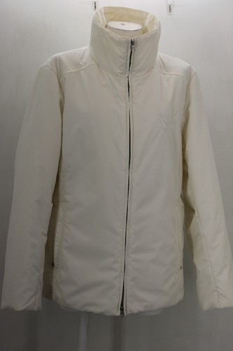 OFF WHITE NORTH END GIACCA DONNA EZEM SYSTEM TAGLIA L COLORE BIANCO SPORCO TRE CONFEZIONI lunga S