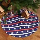 Memorial Day Round Patriotic Tree Skirt 35.4 Inches American Independence Day