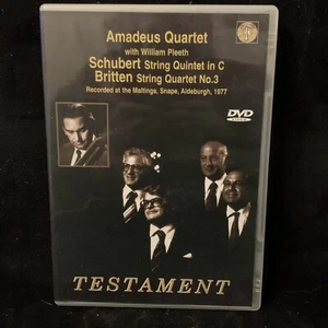 AMADEUS QUARTET w/ William Pleeth - SCHUBERT & BRITTEN - TESTAMENT DVD 2005 - Picture 1 of 3