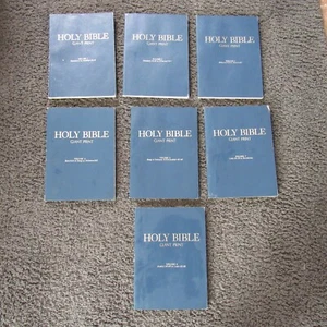 ✝️ Vintage -  Holy Bible - Regal Publishing - 1976 Giant Print - 7 Vol. Edition - Imagen 1 de 12
