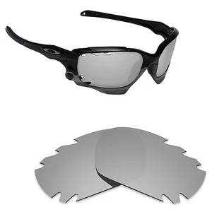 Hawkry Polarized Replacement Lens for-Oakley Racing Jacket Vented Silver Mirror - Picture 1 of 3
