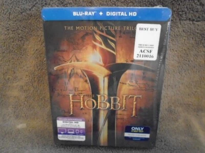 SEALED RARE BEST BUY STEELBOOK The Hobbit Trilogy BLU-RAY BOX Lord of The Rings Foto 1 de 2