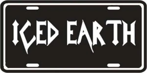 ICED EARTH METALL NUMMERNSCHILD MUSIKSCHILD - SCHWARZ - NEU - LAST ONE - Bild 1 von 2