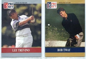 LEE TREVINO - BOB TWAY 1990 90 Pro Set "Prototype" Cards - Combined Shipping - Picture 1 of 1