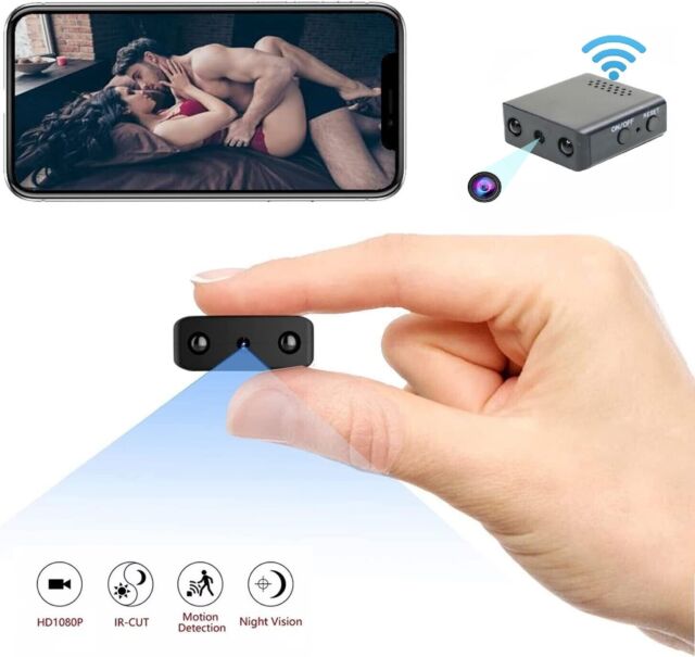  PEDILAX HD 1080p Mini cámara espía cámara oculta Samll cámaras  de seguridad vigilancia Tiny Cam Niñera Cams como una llave de coche uso  interior (sin Wi-Fi) : Electrónica