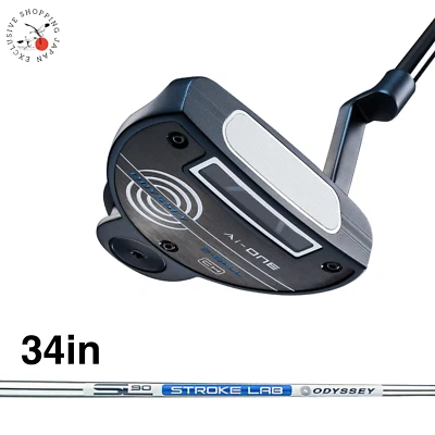 Odyssey Ai-ONE 2-BALL CH Mallet Putter 34" STROKE LAB 90 Steel Shaft Crank Hosel - Image 1 of 4