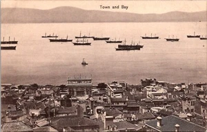 RPPC Gibraltar Town and Bay Postcard - Picture 1 of 2