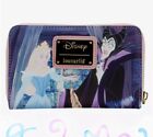 Loungefly Disney Sleeping Beauty Scenes Fairies Aurora Maleficent Zip Wallet Nwt