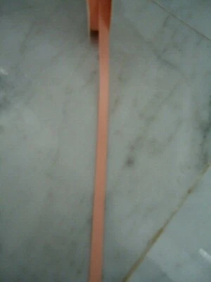 Offray Peach Double Sided Satin Ribbon Side:  ¼” W X 6.39 Yards - Image 1 of 4