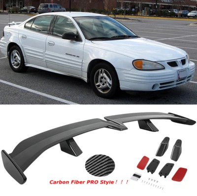 For Pontiac Grand Am GT PRO Style Carbon Fiber Trunk Lid Spoiler Racing Wing Foto 1 de 4