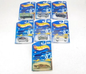 Set Of 7 2001 Mattel Hot Wheels Cars Trucks Bus & Ferrari NIB - Picture 1 of 9