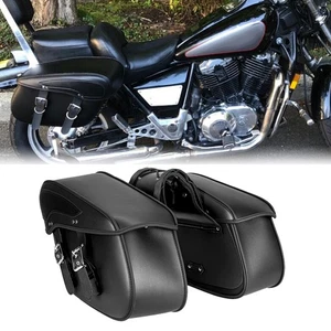 Motorcycle Side Saddle Bags Luggage Waterproof For Honda Suzuki Kawasaki Yamaha - Bild 1 von 12