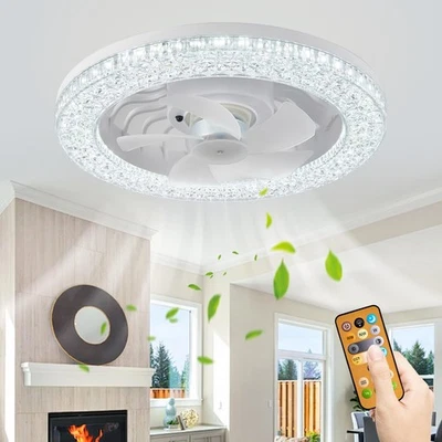 Socket Ceiling Fans Light: Mini Led Ceiling Fan - 22W Ceiling Fan with Light ... - Image 1 of 4