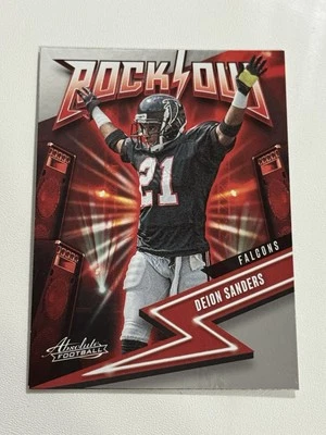 2023 Panini Absolute - Rock Out Deion Sanders #5 Falcons - Image 1 of 2