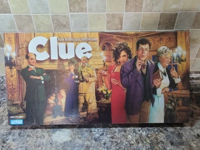 Clue Board Game 1996 Complete Parker Brothers Long Box Version - Image 1 of 3