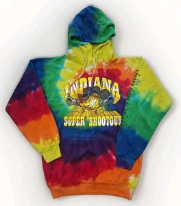 Port & Company Indiana Super Shootout Tie Dye Hoodie Size S Unisex Preloved - Picture 1 of 15