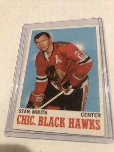 1970 Topps STAN MIKITA #20 Chicago Blackhawks Hockey Card EX - Picture 1 of 11