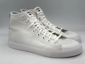 Adidas Nizza Hi weiß schwarz Turnschuhe GV7607 Herren Größe 13 " - Bild 1 von 5