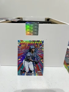 2025 Topps Chrome Baseball Power Players PP-24 Luisangel Acuña, New York Mets - Bild 1 von 2
