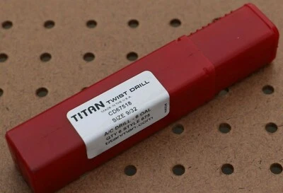 TITAN CD67518 AIRCRAFT EXTENSION DRILL 6" 135°  9/32" FLUTE 2-15/16" PACK of 6 - Image 1 of 3