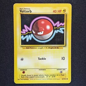 Voltorb 67/102 Base Set Unlimited Pokemon 1999 - HP/DMG - Picture 1 of 2