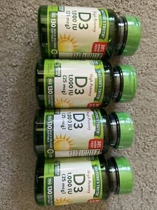 4x Nature's Truth 130ct High Potency Vitamin D3, 25 mcg (1,000 IU) Exp 10/2025 - Picture 1 of 1
