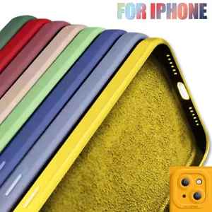 Liquid Silicone Case For iPhone 15 14 13 12 11 Pro Max XR 8 Soft Protector Cover - Picture 1 of 24
