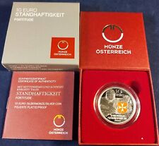 Österreich 10 Euro Silbermünze Mit Kettenhemd u. Schwert Standhaftigkeit 2020 PP