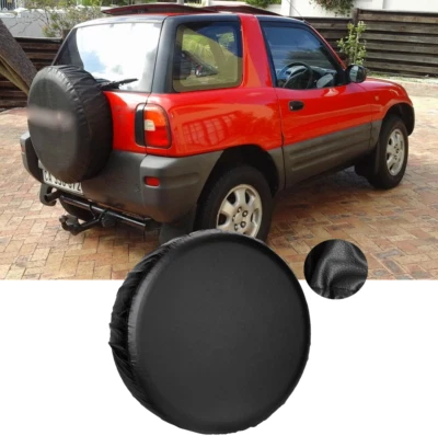 Cubierta de rueda de neumático de repuesto de 16" vinilo puro de alta resistencia para Toyota RAV4 1996-2021 Foto 1 de 4