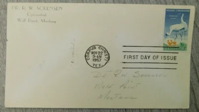 First Day Issue New Orleans LA 1957 Wildlife Conservation Stamp Envelope Cover - Image 1 of 4