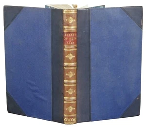 Antique Everyman’s Library Essays of Elia Charles Lamb Leather Bound Book 7" - Picture 1 of 12