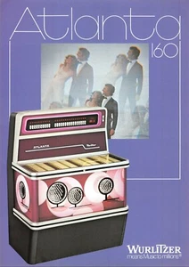 Wurlitzer Atlanta 200 Electronic Jukebox Advertisement Flyer 1970s 021219AME - Picture 1 of 2