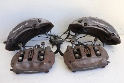 Juego de pinzas de freno delanteras 6 traseras 4 pistones Porsche Cayenne 958 92A 2010 J243 Foto 1 de 4