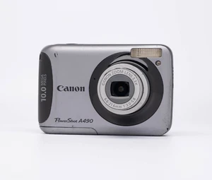 Canon PowerShot A490 10.0MP Digital Camera - Silver - Picture 1 of 7