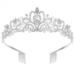 Beauty Geburtstag Krone & Geburtstag Königin Schärpe Set, Strass Diademe und Kronen USA - Bild 1 von 4