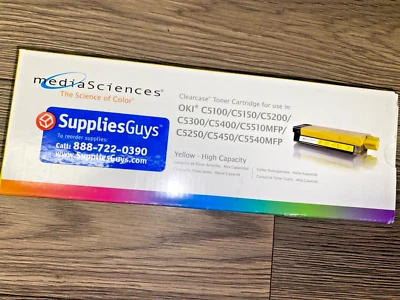 Nuevo cartucho de tóner Media Sciences Clearcase amarillo alta capacidad MS5000Y Foto 1 de 2