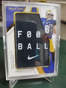 2018 Immaculate Dante Pettis Washington/S.F 49ers SP Rookie Sneak Peek Relic#2/8 - Picture 1 of 3