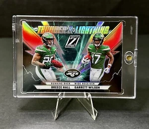 2022 Breece Hall Garrett Wilson Zenith Thunder & Lightning Prizm RC Card#TL-BG - Picture 1 of 3