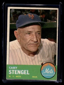 1963 Topps #233 Casey Stengel EX-NrMt - Bild 1 von 2
