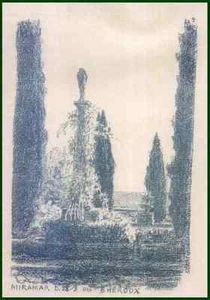 Bruno HÉROUX - MIRAMAR bei TRIEST 1906 OriginalLithographie - Picture 1 of 1